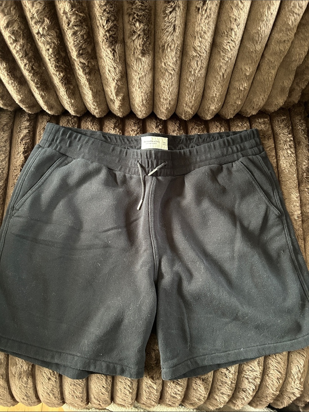 Abercrombie & Fitch Black Drawstring Casual Shorts